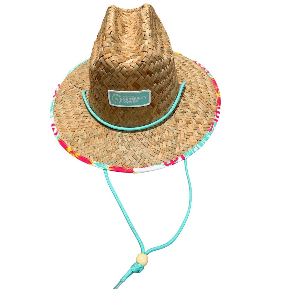 NEW San Diego Padres Straw City Connect Hat summer Beach SD Logo Adult Large BDA